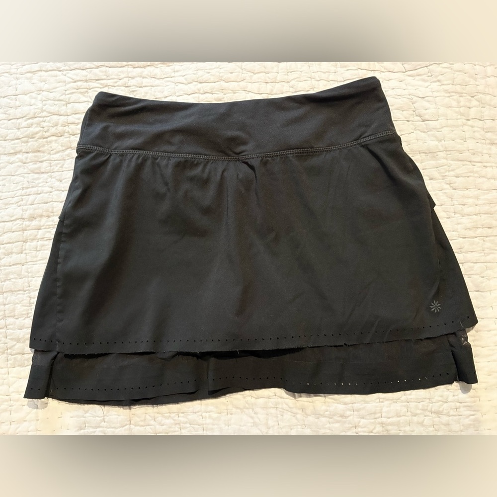 Athleta Skort Size Small Black Nylon & Spandex Blend